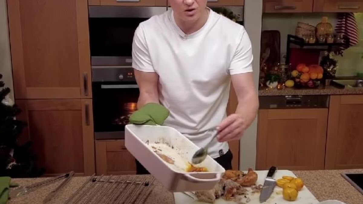 Курица с мандаринами в духовке, рецепт с фото
