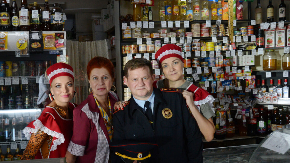 Анна Уколова с коллегами по фильму «Лена и справедливость»