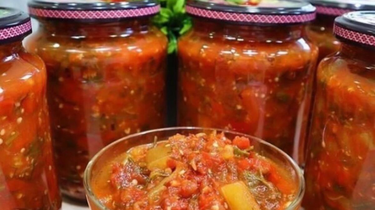 Лечо из болгарского перца и помидоров без стерилизации на зиму - 77 рецептов с пошаговыми фото
